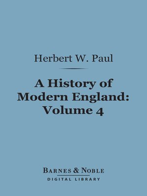 cover image of A History of Modern England, Volume 4 (Barnes & Noble Digital Library)